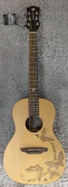 Luna High Tide Exotic Mahogany Top Nylon String Cutaway Acoustic Electric Guitar