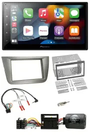Pioneer DAB Bluetooth 2DIN USB Lenkrad Autoradio für Seat Toledo Altea silber