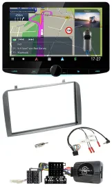 Kenwood Bluetooth DAB TMC 2DIN Lenkrad USB Navigation für Alfa Romeo GT 147 07-1