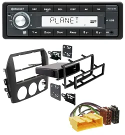 Continental USB MP3 AUX 1DIN Autoradio für Mazda MX-5 (2005-2008)