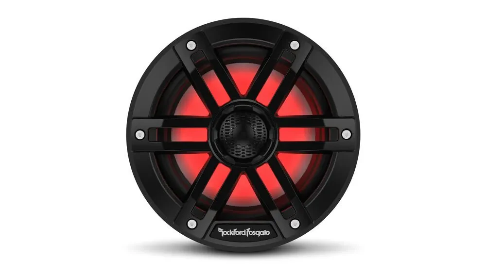 Rockford Fosgate M1-6B 75W Color Optix 6” 2-Way Marine Speakers w/ Black Grilles