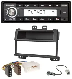 Continental USB 1DIN AUX DAB MP3 Autoradio für Hyundai i20 (2008-2011)