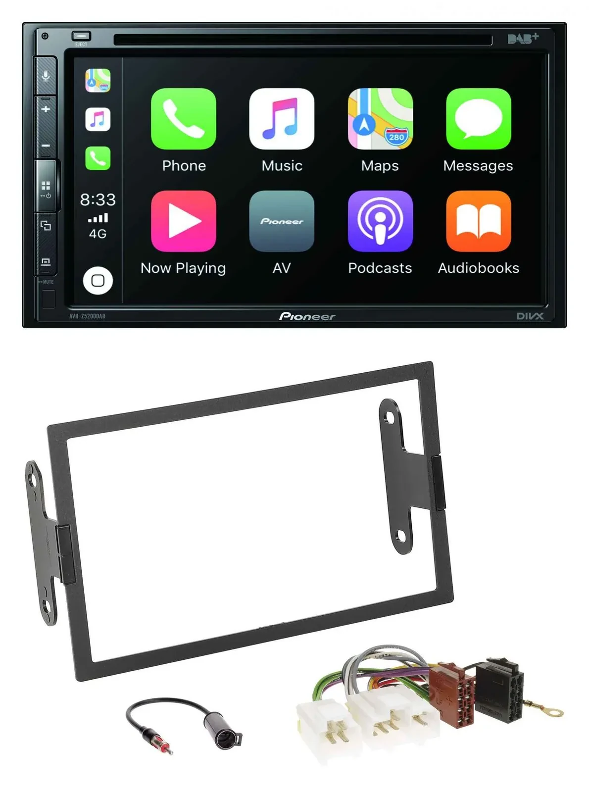 Pioneer DVD 2DIN MP3 DAB Bluetooth USB Autoradio für Nissan 200 SX 1994-1998 240