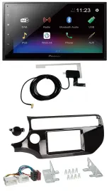 Pioneer DAB MP3 Bluetooth 2DIN USB Autoradio für Kia Rio UB ab 15 piano-schwarz
