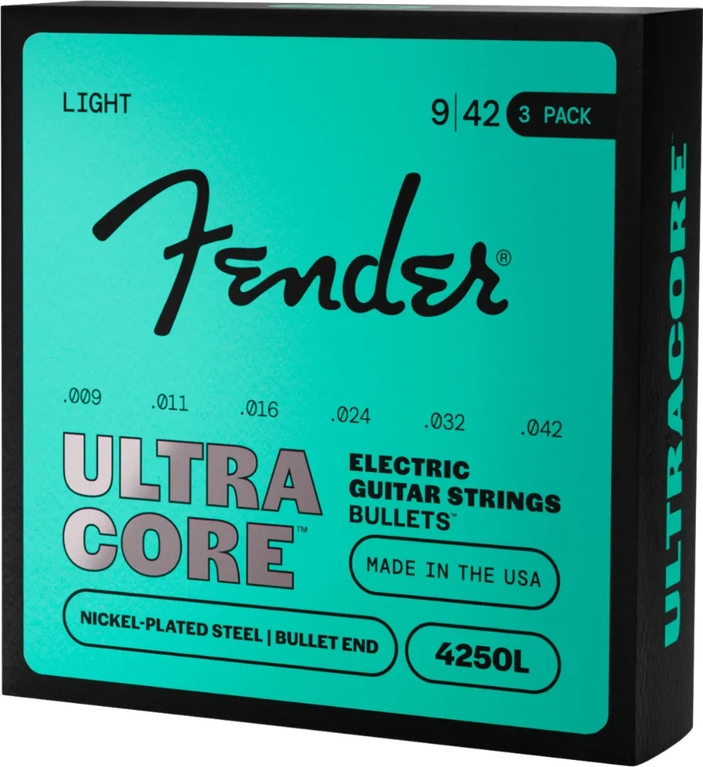Fender Ultracore NPS 3-Pack 4250 Bullet End Electric Guitar Strings 9-42