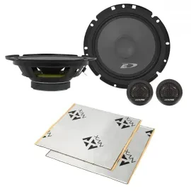 Alpine SXE-1751S 80W RMS 6.5" Component Speakers with Sound Damping