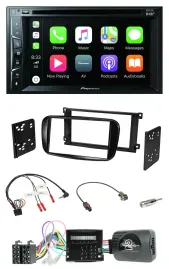 Pioneer Lenkrad USB DVD Bluetooth DAB 2DIN Autoradio für Ford Mondeo S-Max glänz