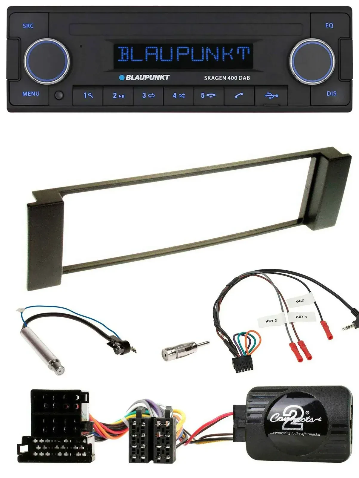 Blaupunkt DAB USB Bluetooth Lenkrad Autoradio für Audi A3 A6 2000-2004