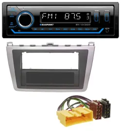 Автомагнитола для Mazda 6 Blaupunkt Bluetooth USB DAB MP3 серебристо-черная (2008–2012)