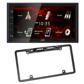 JVC KW-M180BT Digital Multimedia Receiver w/ 50% Off Belva BLPCAM2 Backup Cam