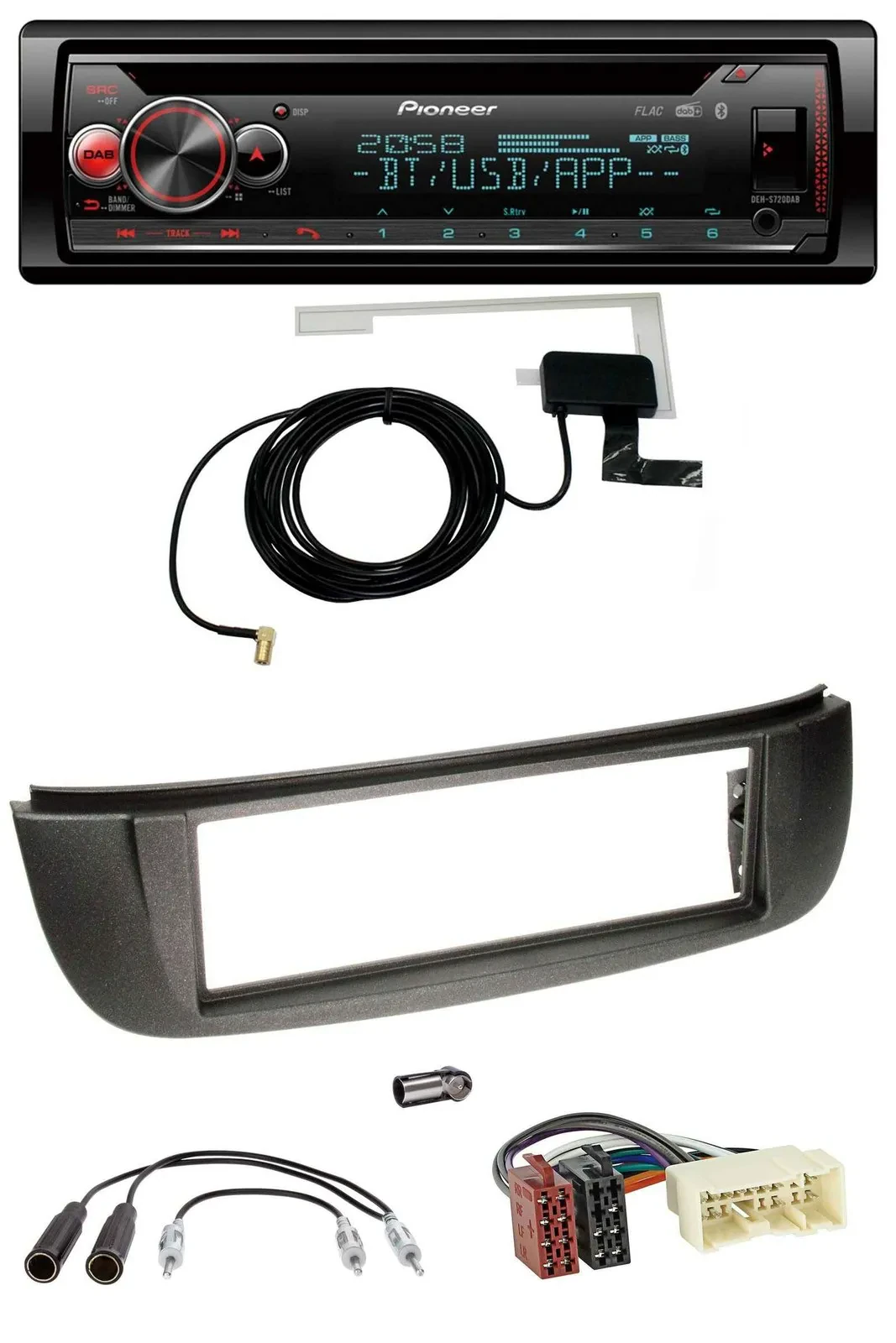 Pioneer DAB CD MP3 USB Bluetooth Autoradio für Nissan Almera Tino (2001-2004)