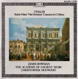 CD-диск James Bowman, Christopher Hogwood – Vivaldi: Stabat Mater, Nisi Dominus, Concerto In G Minor