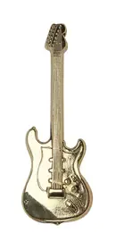 Сувенир значок Gewa Pins Electric Guitar Gold