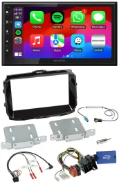 Kenwood Lenkrad USB DAB 2DIN Bluetooth Autoradio für Alfa Giulietta ISO 2013-202