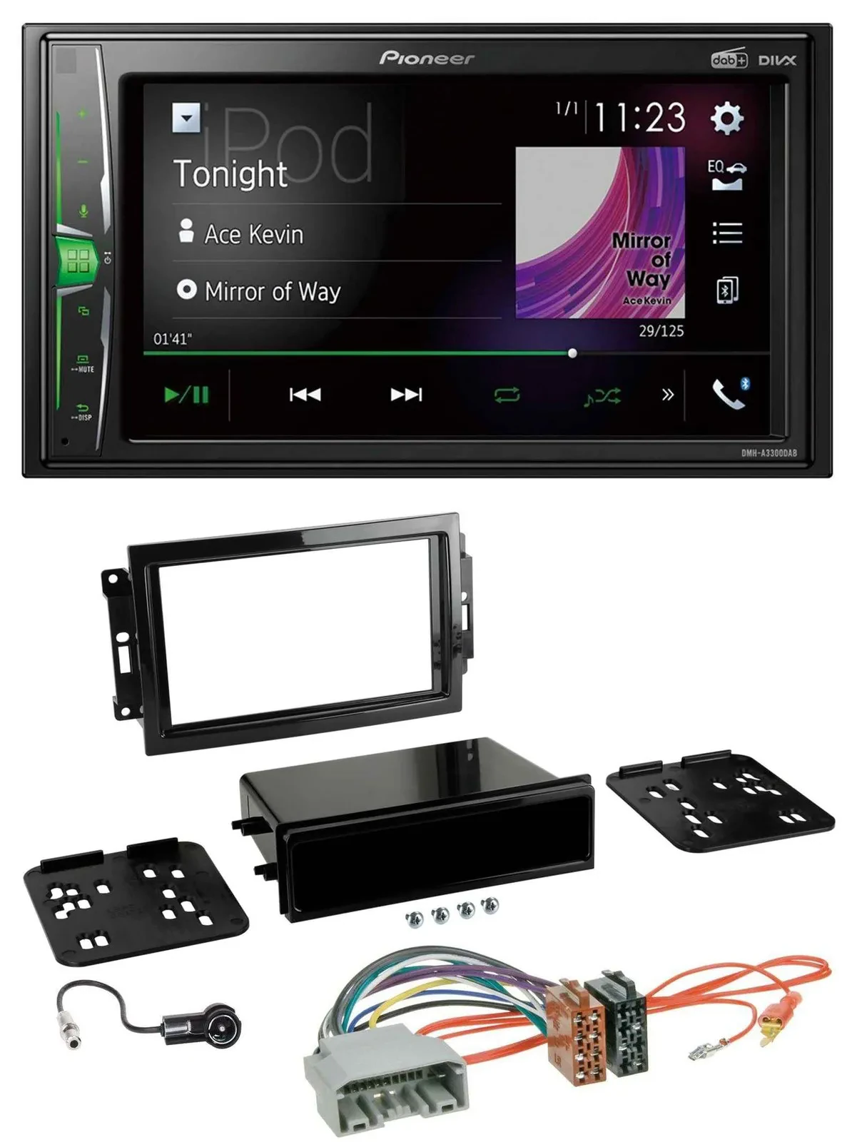 Pioneer 2DIN MP3 DAB USB Bluetooth Autoradio für Chrysler 300C Dodge Caliber Jee