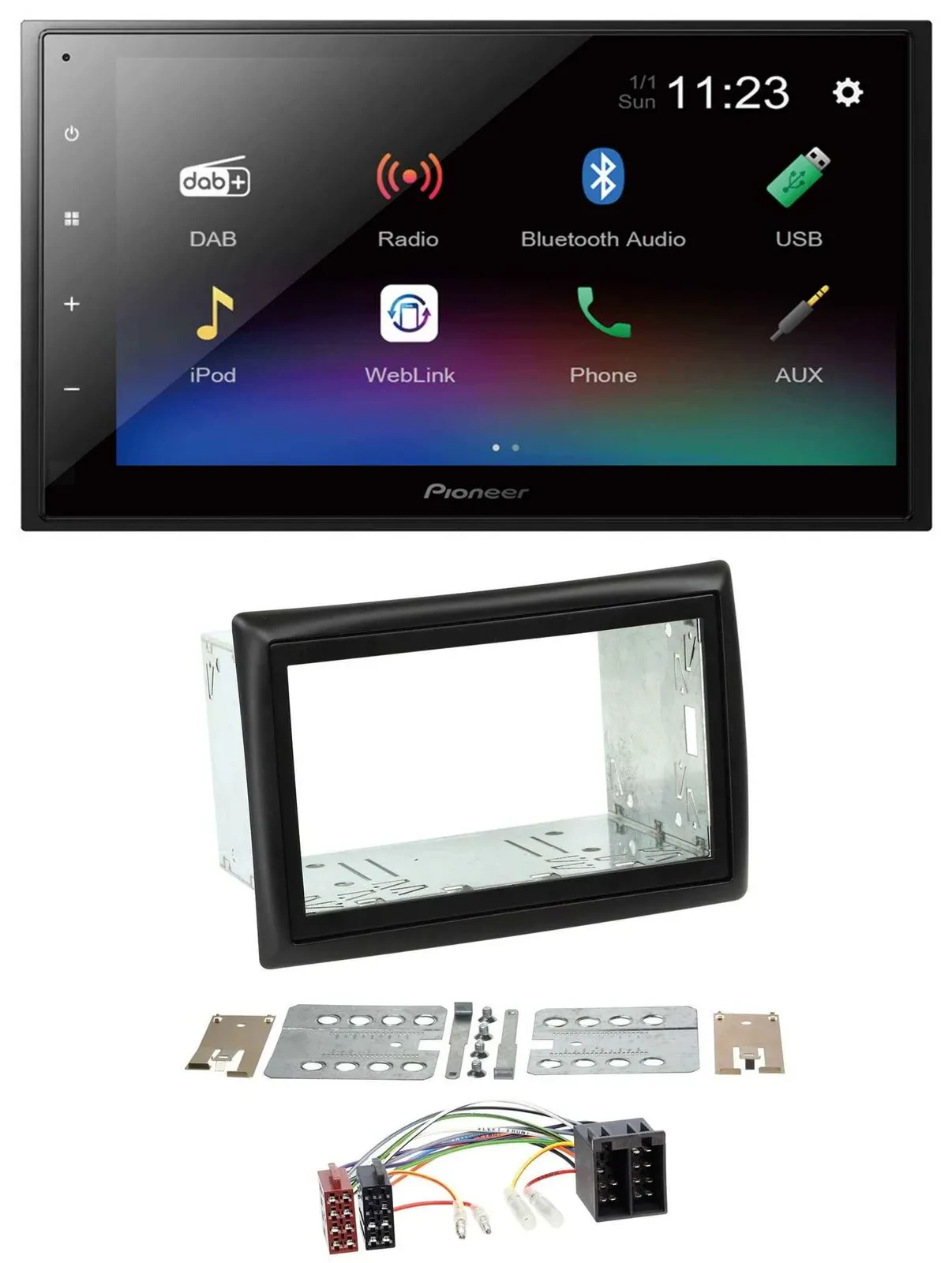 Pioneer USB Bluetooth DAB 2DIN MP3 Autoradio für Renault Megane 2002-2008