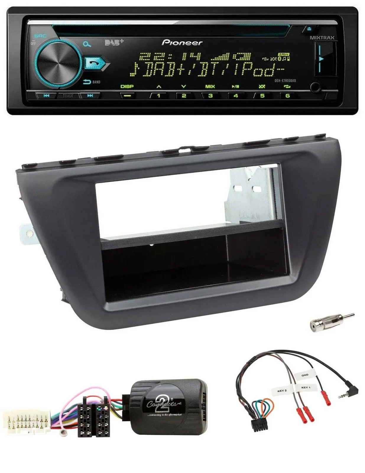 Автомагнитола Pioneer DAB, CD, USB, Bluetooth для Suzuki SX4 (с 2013)