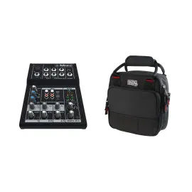 Mackie Mix5 5-Channel Mixer With With Gator Cases Updated Padded Nylon #MIX5 A