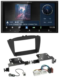 Автомагнитола Kenwood 2-DIN, Bluetooth, USB, DAB, MP3, для Hyundai ix35 (с 2013)