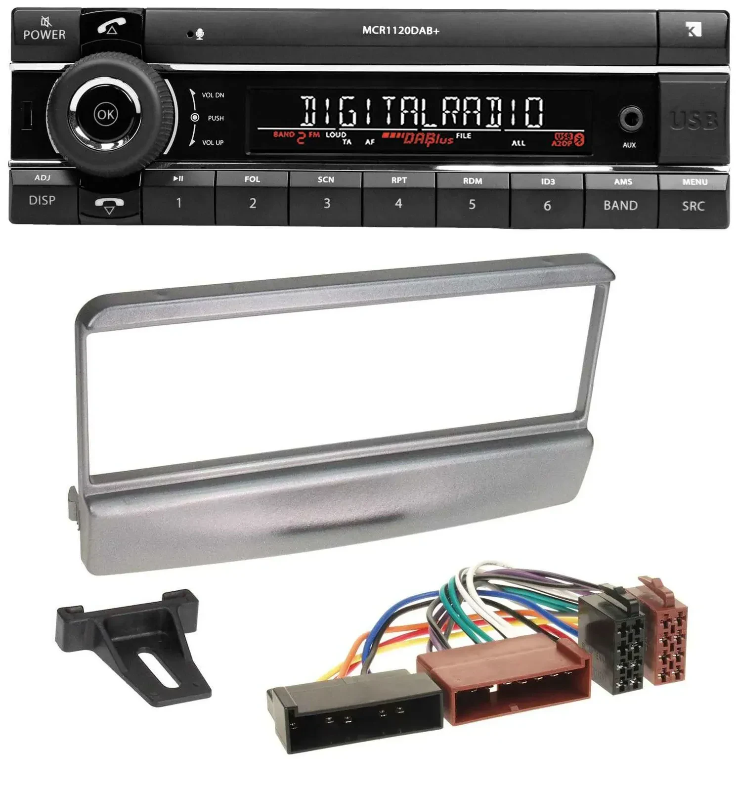 Kienzle Bluetooth MP3 USB DAB Autoradio für Ford Mondeo 96-02 Transit bis 06 Pum