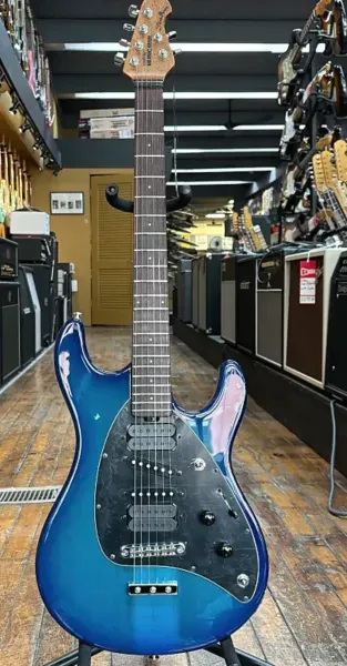 Электрогитара Music Man Steve Morse Signature  Morse Blue Burst w/Mono Case