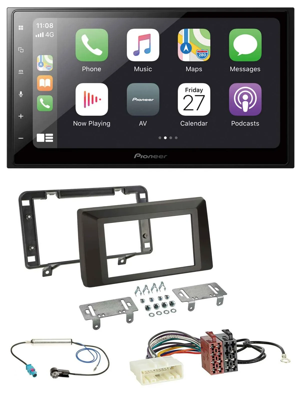 Pioneer MP3 Bluetooth DAB 2DIN USB Autoradio für Dacia Duster (ab 2021)