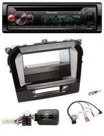 Pioneer Lenkrad DAB CD Bluetooth USB Autoradio für Suzuki Vitara ab 2015 piano s