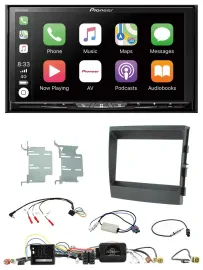 Pioneer 2DIN Lenkrad USB DAB DVD Bluetooth Autoradio für Porsche Panamera 2009-2
