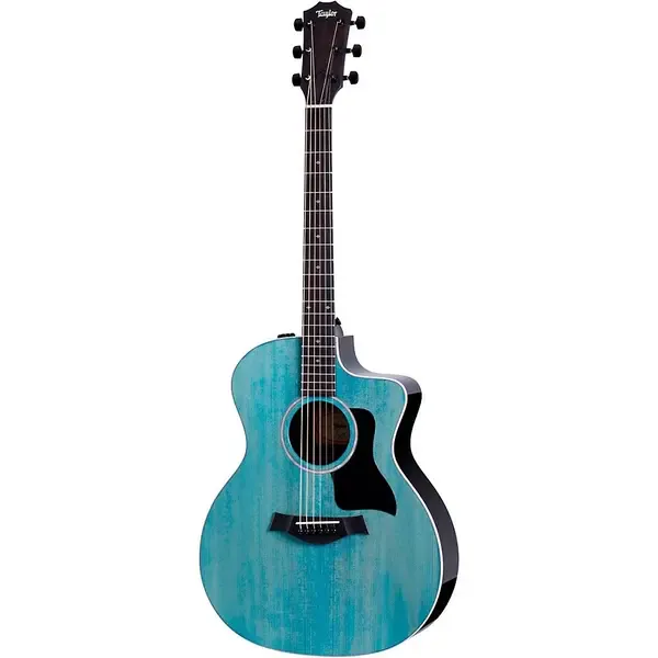 Электроакустическая гитара Taylor 214ce DLX Limited-Edition Grand Auditorium A/E Guitar Transparent Blue