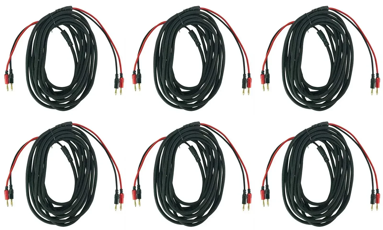 Коммутационный кабель Rockville BN30 Black 9 м (6 штук)