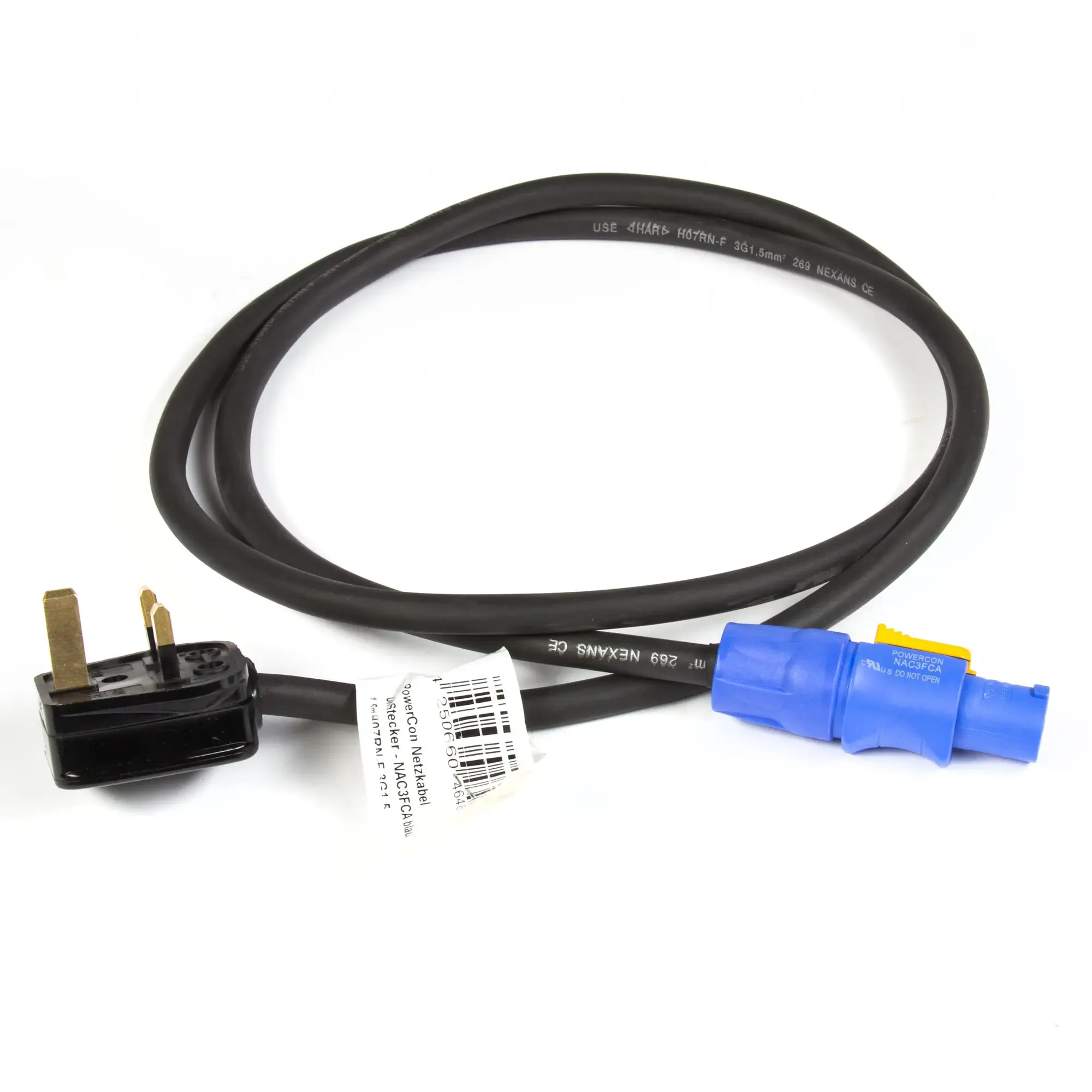 Сетевой кабель Music Store PAH0019125-000 Black 1.5 м