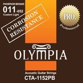 Струны для акустической гитары Olympia CTA1152PB 11-52, бронза фосфорная