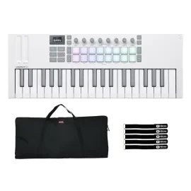 Novation Launchkey 49 MK4 White 49-Note Controller Keyboard with Bag