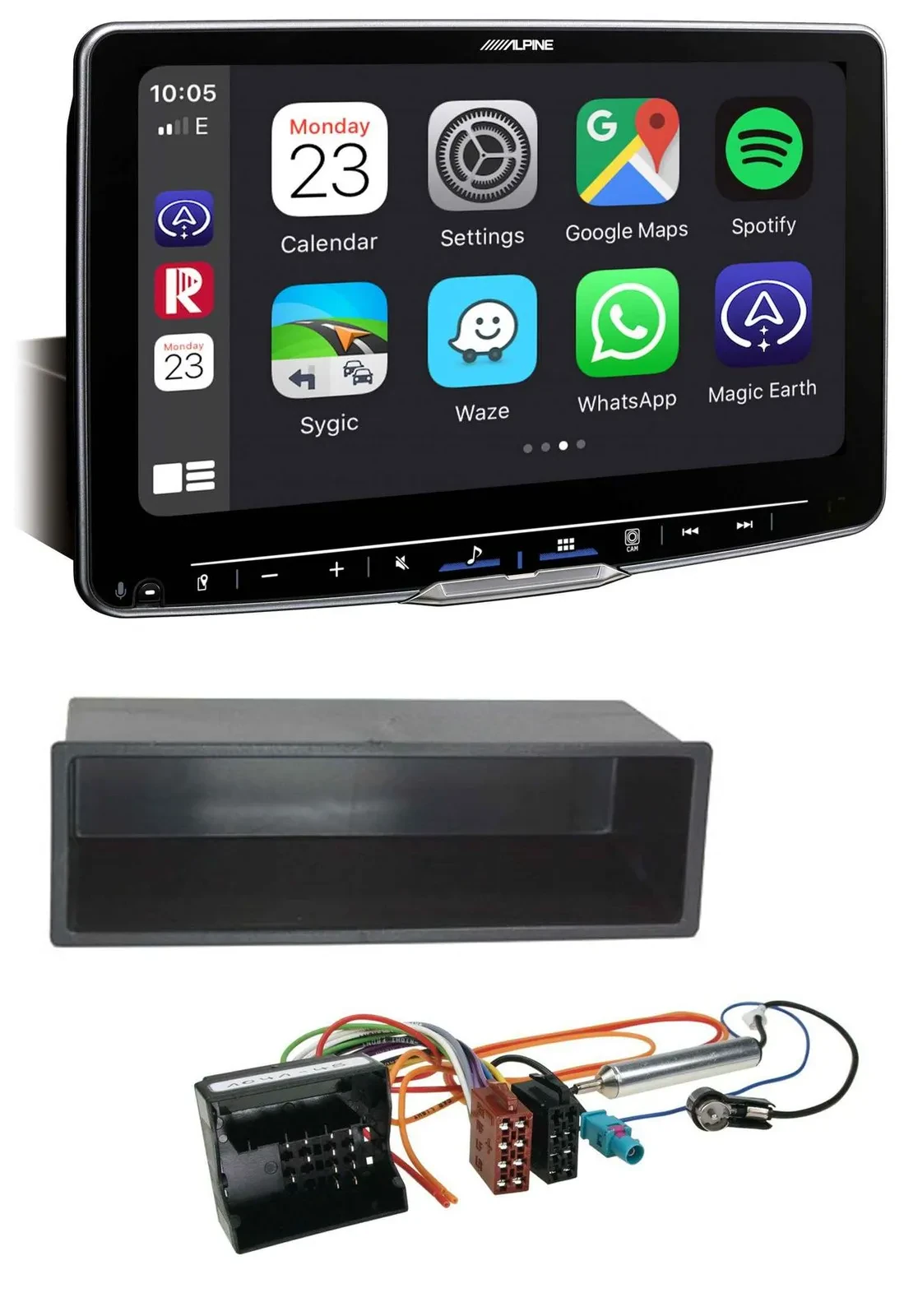Alpine Bluetooth MP3 USB DAB Autoradio für Citroen Berlingo, C2, C3, Jumpy