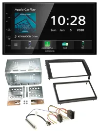 Автомагнитола для Skoda Fabia 2004–2007 (6Y) Kenwood 2-DIN, Bluetooth, DAB, USB