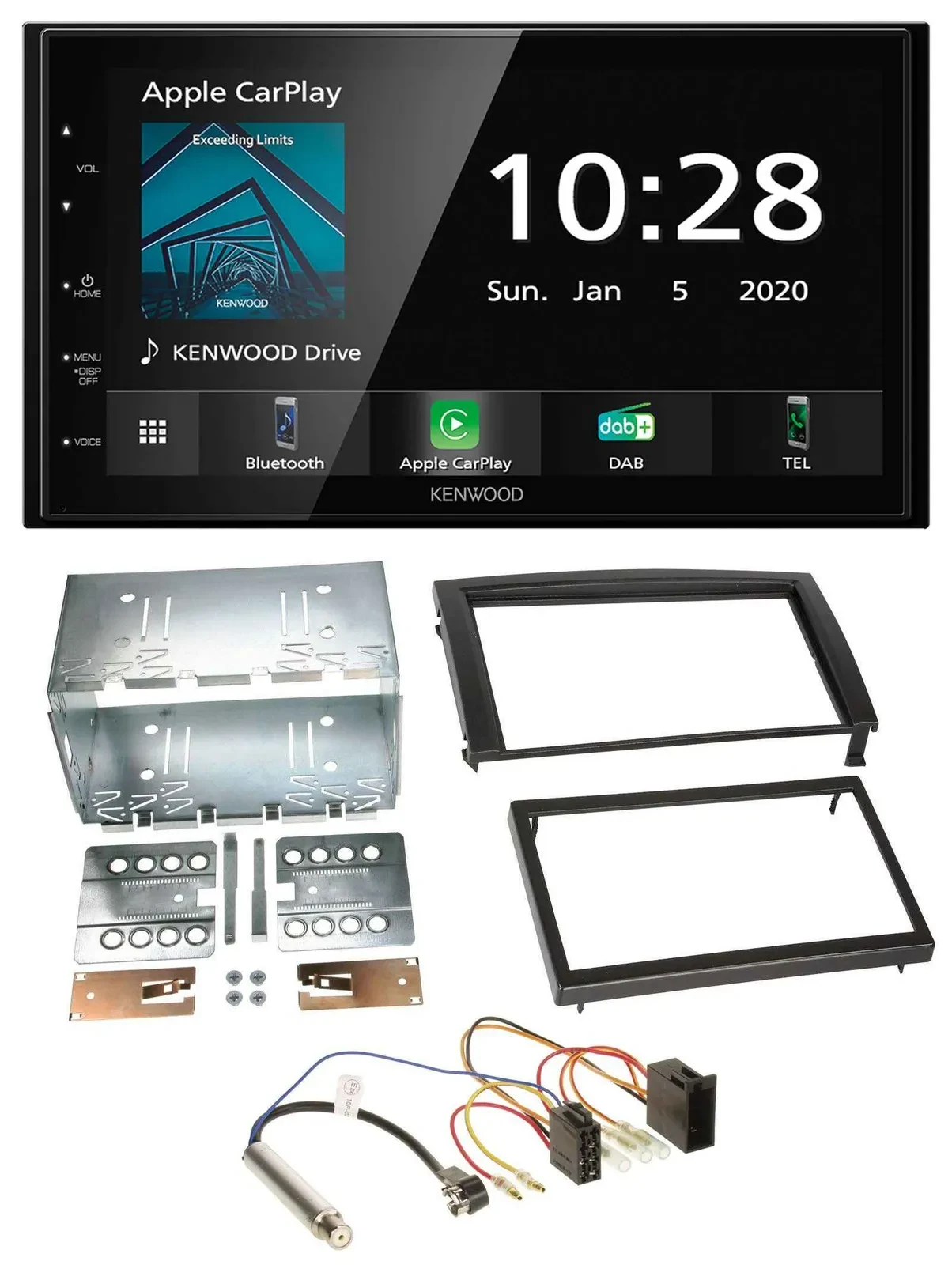 Автомагнитола для Skoda Fabia 2004–2007 (6Y) Kenwood 2-DIN, Bluetooth, DAB, USB