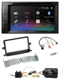 Pioneer Bluetooth Lenkrad USB 2DIN DAB DVD Autoradio für Mitsubishi L200 06-15