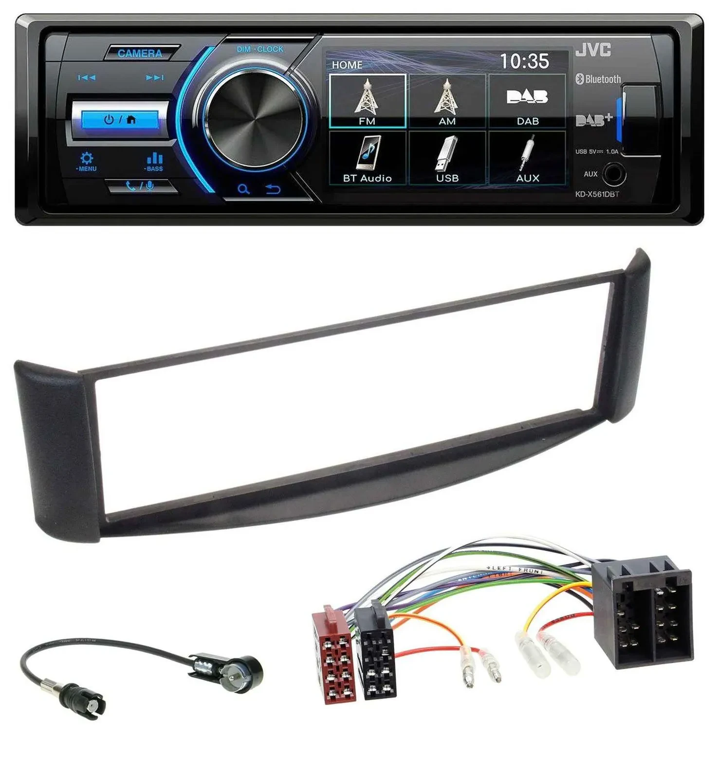 JVC Bluetooth MP3 USB DAB Autoradio für Smart ForTwo (1998-2007)