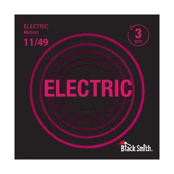 Струны для электрогитары BlackSmith 95708 Electric Medium 11-49 (3 комплекта)