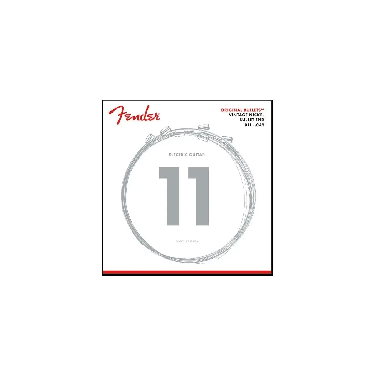 Струны для электрогитары FENDER Original Bullet™ 3150M, Pure Nickel, .011-.049