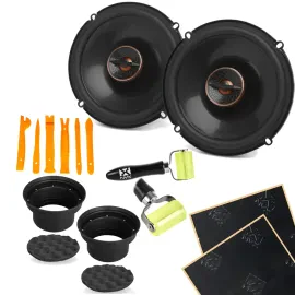 Infinity REF607F 6.5" Coaxial Speakers + Speaker Install Kit