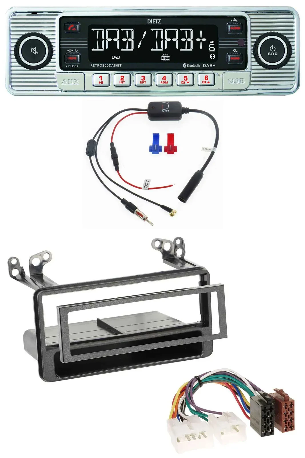 Dietz DAB USB MP3 Bluetooth Autoradio für Toyota MR2, RAV4, Yaris Verso