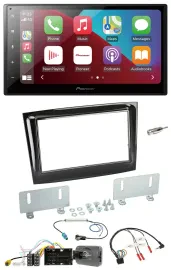 Pioneer USB Lenkrad DAB 2DIN Bluetooth Autoradio für Fiat Doblo ab 15 piano schw