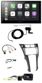 Автомагнитола для Toyota Yaris 2006–2011 Pioneer 2 DIN, Bluetooth, DAB, USB, поддержка управления на руле