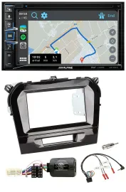 Alpine DAB TMC Bluetooth 2DIN USB Lenkrad Navigation für Suzuki Vitara ab 2015