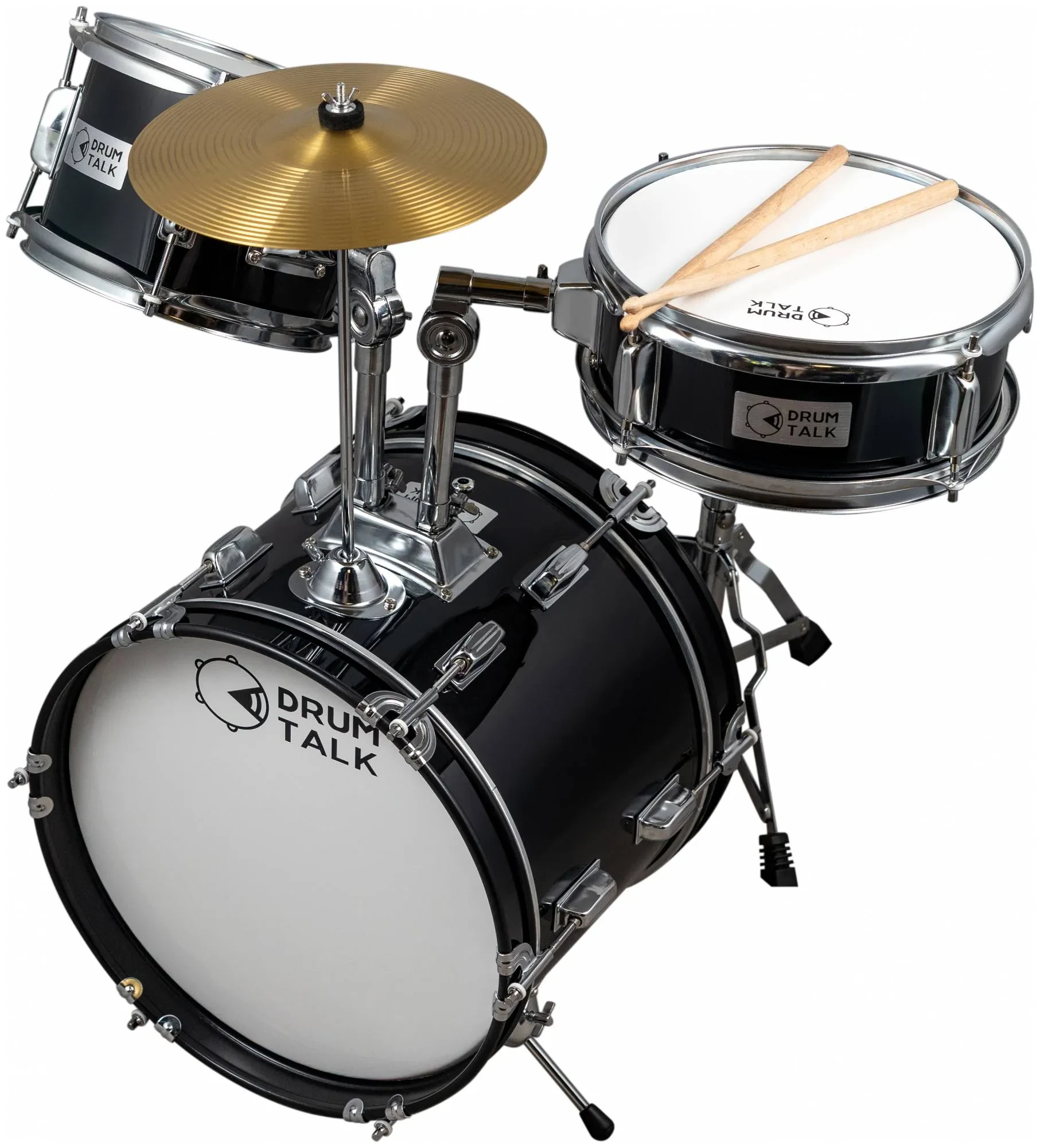 Ударная установка DRUM TALK DSJ3-36BK акустическая, уменьшенная, черный