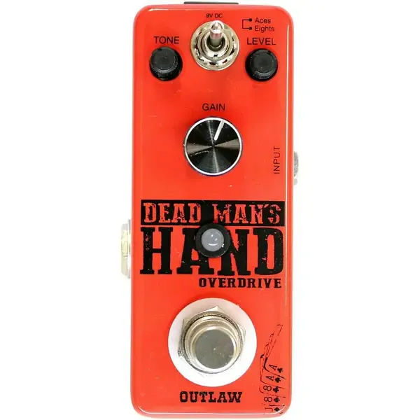 Педаль эффектов для электрогитары Outlaw Effects Dead Man's Hand Overdrive