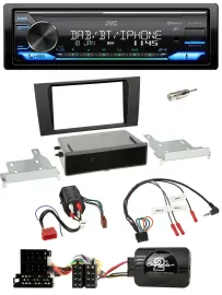 JVC Bluetooth DAB USB Lenkrad Autoradio für Audi A4 B5 1999-2001 BOSE Vollaktivs