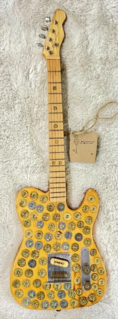 Б/У Электрогитара Skeleton Key Guitars SkeleTele Cigar Box, ручной работы, 12 Gauge Sawed Off
