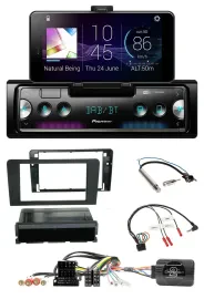 Автомагнитола Pioneer USB Bluetooth DAB для Audi A3 (8P) ISO, с управлением на руле